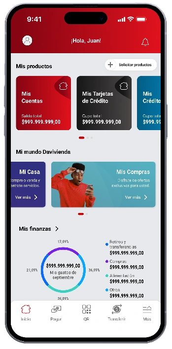 Home dashboard