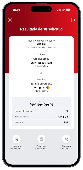 Resultado de solicitud