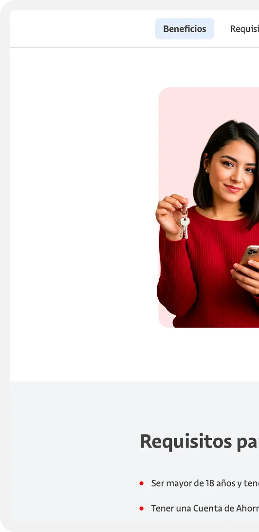 Product page benefits on mobile
